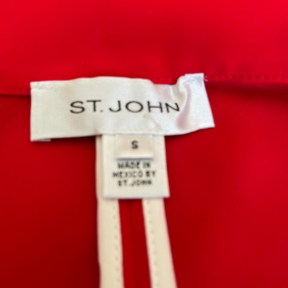 St. John red/black ivory jacket size S - Picture 8 of 15